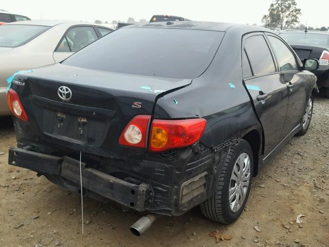 1NXBU40E89Z003987 - 2009 TOYOTA COROLLA BA BLACK photo 4