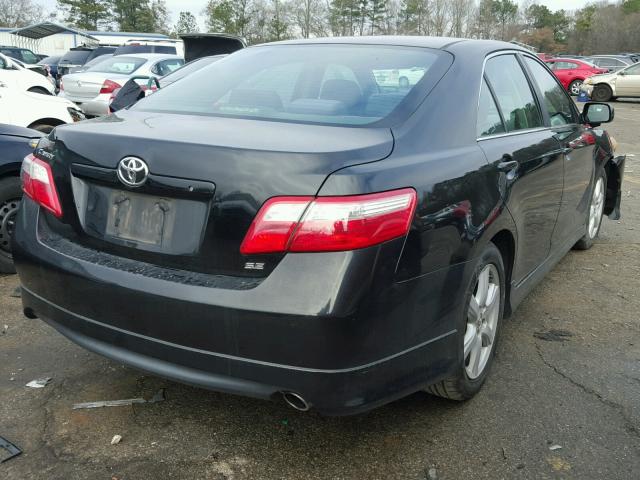 4T1BE46K68U258386 - 2008 TOYOTA CAMRY CE BLACK photo 4