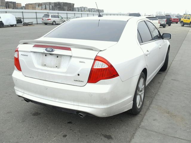 3FAHP0JG5BR222018 - 2011 FORD FUSION SEL WHITE photo 4