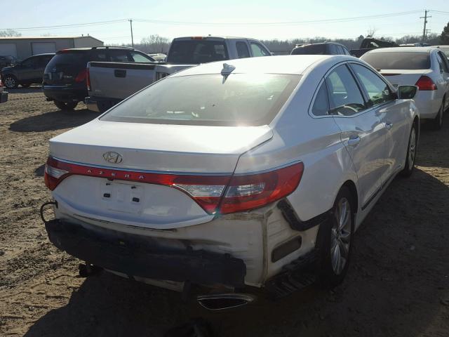 KMHFG4JG4CA159428 - 2012 HYUNDAI AZERA GLS WHITE photo 4