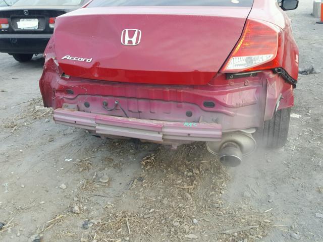 1HGCS1B8XBA004913 - 2011 HONDA ACCORD EXL RED photo 9