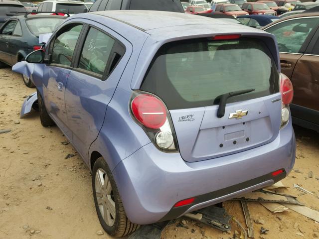 KL8CB6S97EC483264 - 2014 CHEVROLET SPARK LS BLUE photo 3