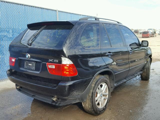 5UXFA13565LY13500 - 2005 BMW X5 3.0I BLACK photo 4