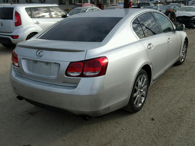 JTHBH96S365024589 - 2006 LEXUS GS GENERAT SILVER photo 4