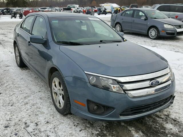 3FAHP0HA9CR134589 - 2012 FORD FUSION SE BLUE photo 1