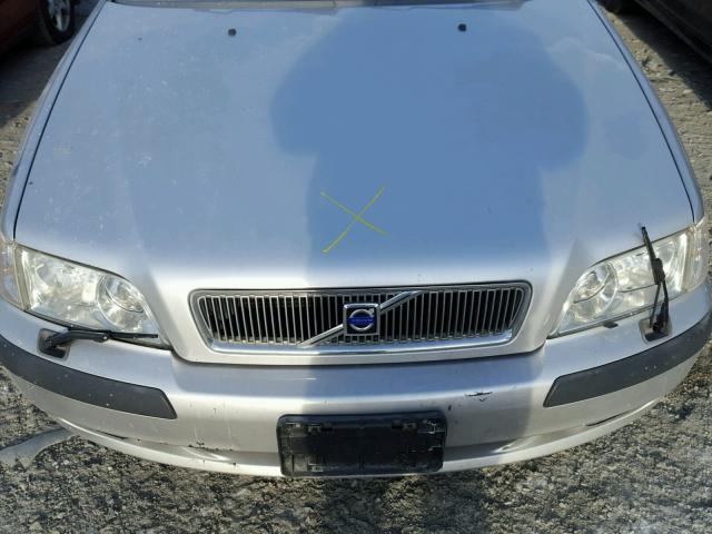 YV1VS29511F673544 - 2001 VOLVO S40 1.9T SILVER photo 7