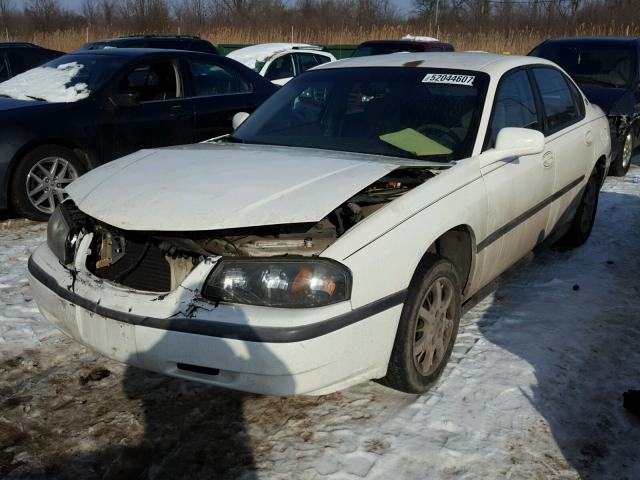 2G1WF55E729154300 - 2002 CHEVROLET IMPALA WHITE photo 2