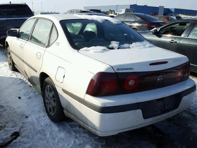 2G1WF55E729154300 - 2002 CHEVROLET IMPALA 白色 照片 3