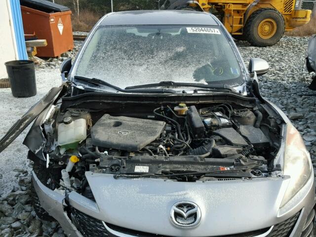 JM1BL1HF1A1169700 - 2010 MAZDA 3 I GRAY photo 7