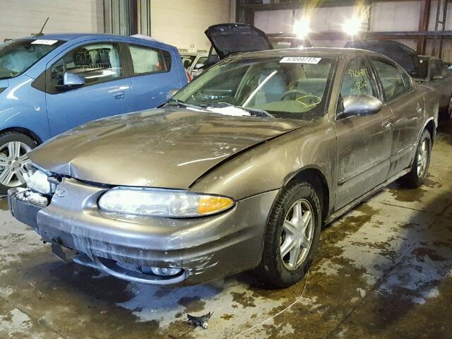 1G3NL52F62C217730 - 2002 OLDSMOBILE ALERO GL TAN photo 2