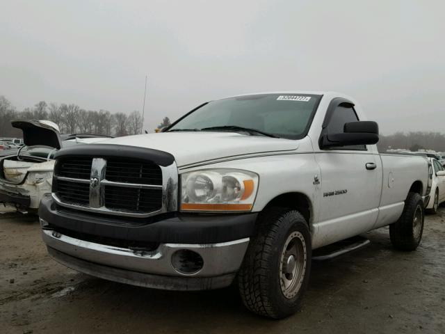 3D7KR26C46G127050 - 2006 DODGE RAM 2500 S WHITE photo 2