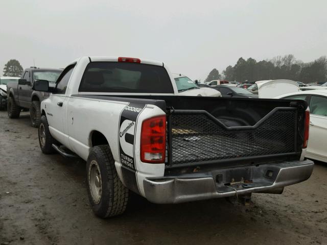 3D7KR26C46G127050 - 2006 DODGE RAM 2500 S WHITE photo 3