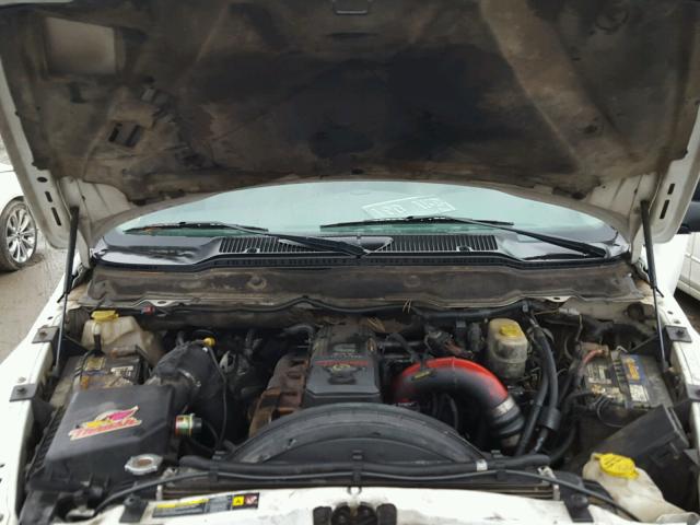 3D7KR26C46G127050 - 2006 DODGE RAM 2500 S WHITE photo 7