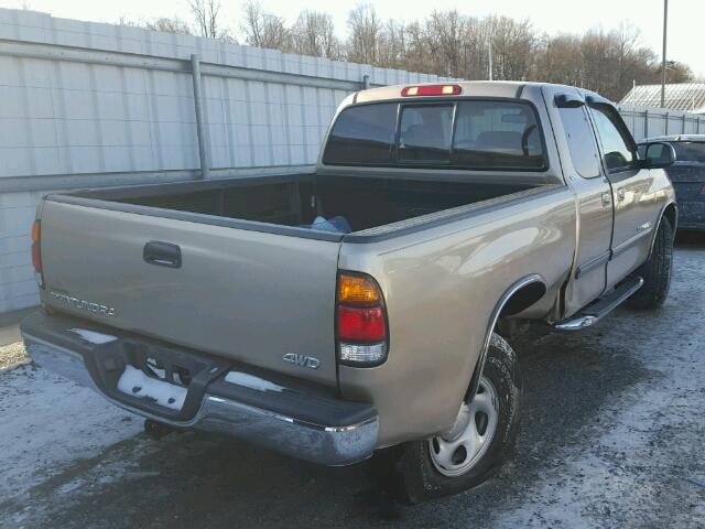 5TBBN44154S435922 - 2004 TOYOTA TUNDRA ACC TAN photo 4