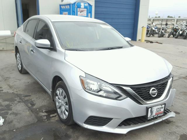 3N1AB7AP6HY335030 - 2017 NISSAN SENTRA S SILVER photo 1