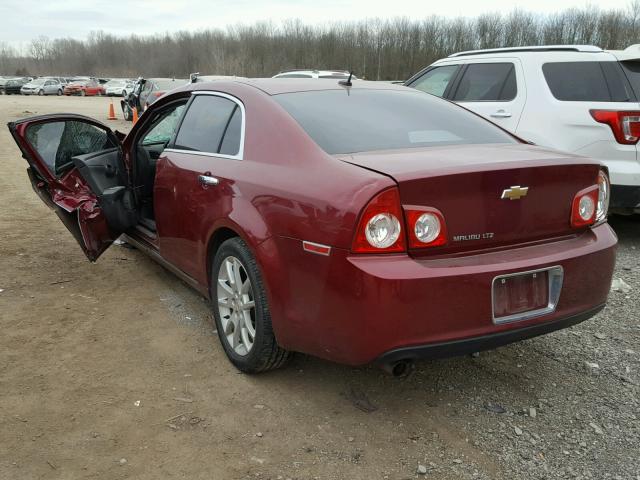 1G1ZE5E11BF188687 - 2011 CHEVROLET MALIBU LTZ 勃艮第红 照片 3