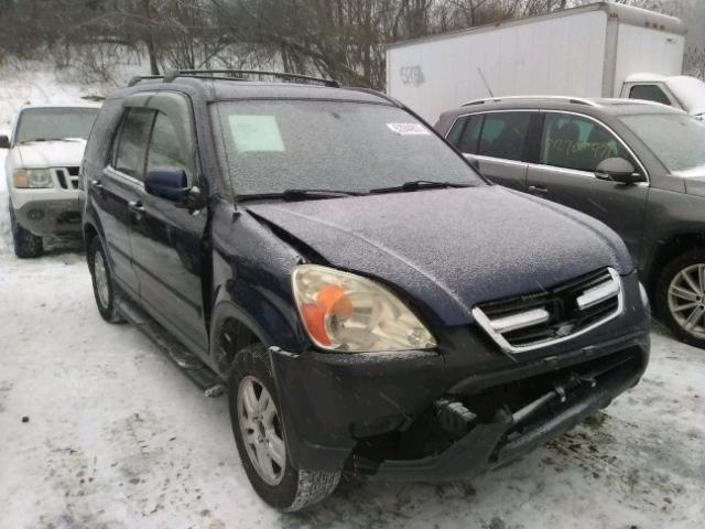 SHSRD78894U243594 - 2004 HONDA CR-V EX BLUE photo 1