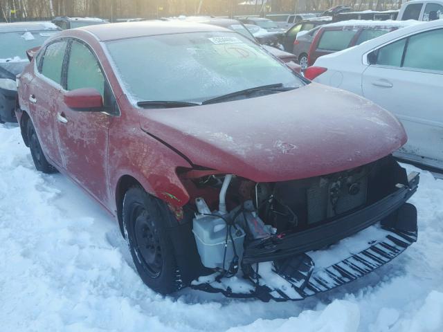 3N1AB7AP1EY246879 - 2014 NISSAN SENTRA S RED photo 1