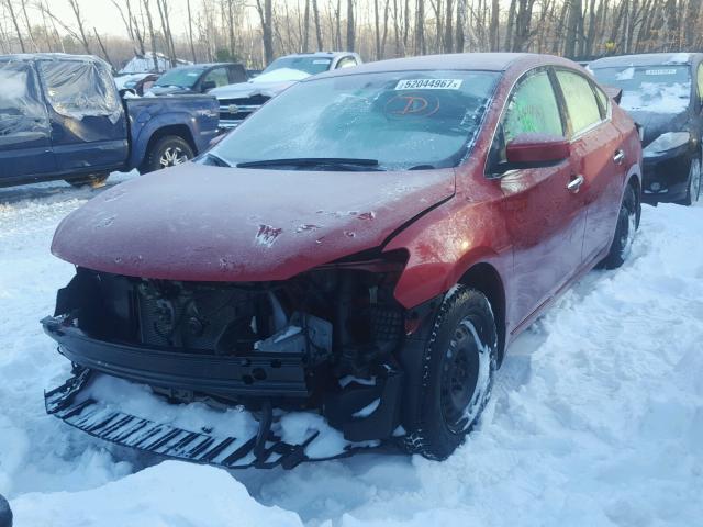 3N1AB7AP1EY246879 - 2014 NISSAN SENTRA S RED photo 2