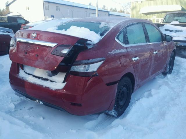 3N1AB7AP1EY246879 - 2014 NISSAN SENTRA S RED photo 4