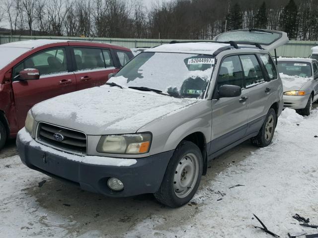 JF1SG63605H711350 - 2005 SUBARU FORESTER 2 SILVER photo 2