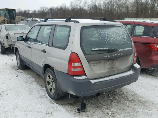 JF1SG63605H711350 - 2005 SUBARU FORESTER 2 SILVER photo 3