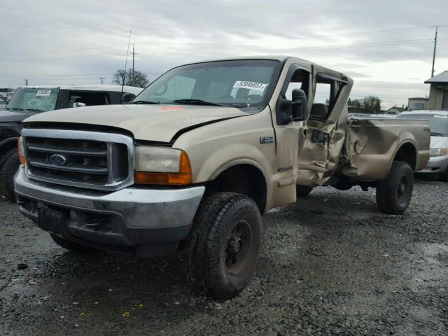 1FTSW31F81EB94132 - 2001 FORD F350 SRW S GOLD photo 2