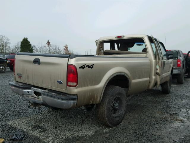 1FTSW31F81EB94132 - 2001 FORD F350 SRW S GOLD photo 4