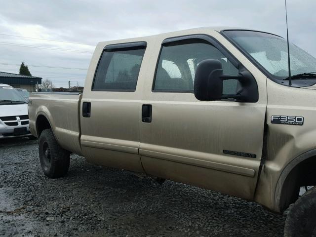 1FTSW31F81EB94132 - 2001 FORD F350 SRW S GOLD photo 9