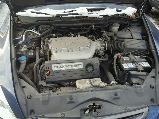 1HGCM66503A055863 - 2003 HONDA ACCORD EX BLUE photo 7