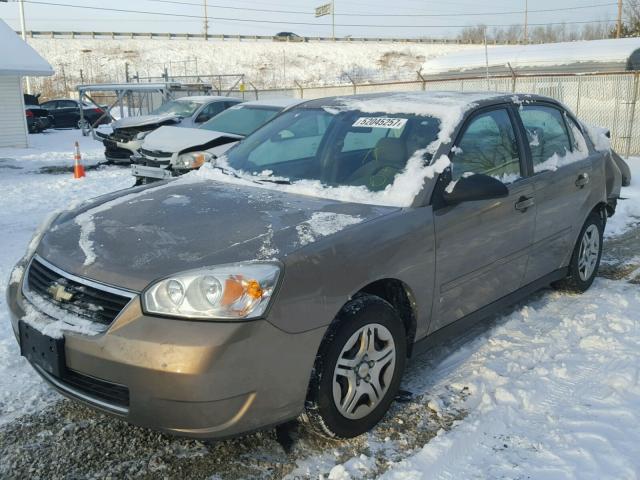 1G1ZS58F27F228122 - 2007 CHEVROLET MALIBU LS BROWN photo 2