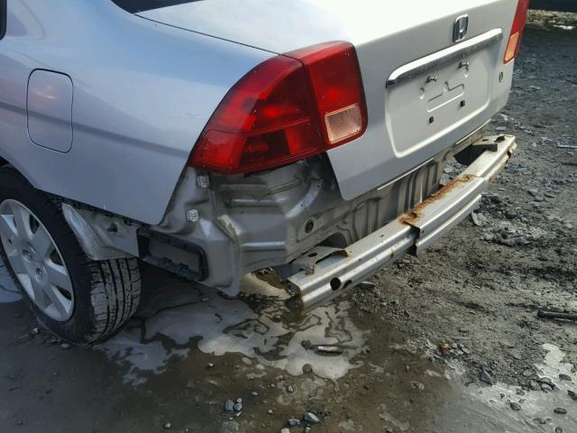 2HGES26832H548339 - 2002 HONDA CIVIC EX ვერცხლისფერი ფოტო 9