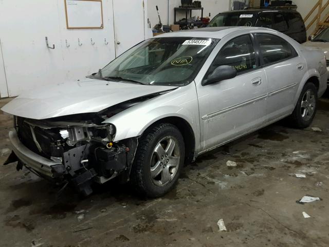 1B3AJ56U11N521923 - 2001 DODGE STRATUS ES SILVER photo 2