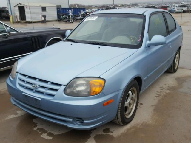 KMHCG35C75U359158 - 2005 HYUNDAI ACCENT GS GREEN photo 2