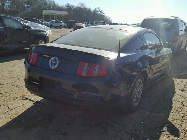 1ZVBP8AM1C5274042 - 2012 FORD MUSTANG BLUE photo 4