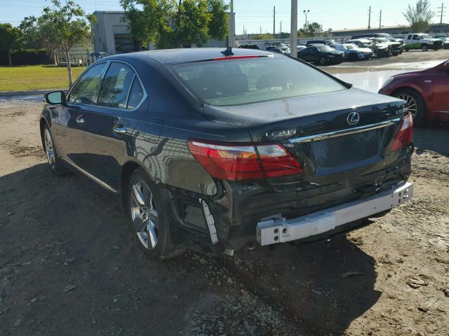 JTHBL5EF6A5098707 - 2010 LEXUS LS 460 BLACK photo 3