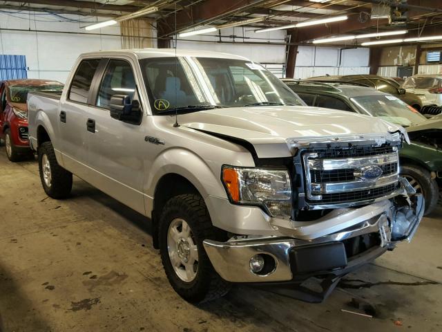 1FTFW1EF0DFC66519 - 2013 FORD F150 SUPER SILVER photo 1