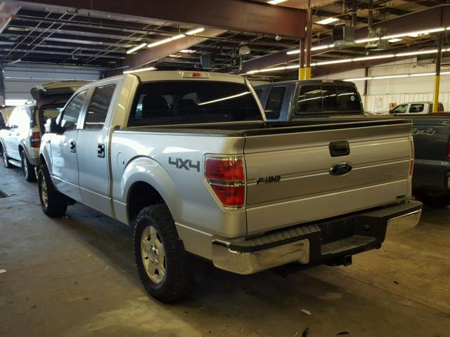 1FTFW1EF0DFC66519 - 2013 FORD F150 SUPER SILVER photo 3