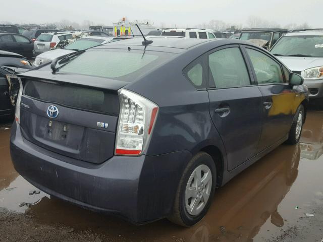 JTDKN3DU7B5359375 - 2011 TOYOTA PRIUS CHARCOAL photo 4