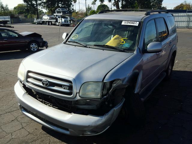 5TDZT38AX2S086494 - 2002 TOYOTA SEQUOIA LI SILVER photo 2