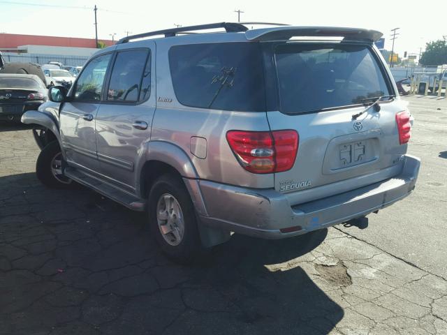 5TDZT38AX2S086494 - 2002 TOYOTA SEQUOIA LI SILVER photo 3