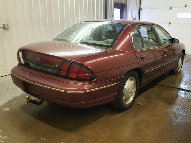 2G1WL52M8W1129706 - 1998 CHEVROLET LUMINA BAS BURGUNDY photo 4