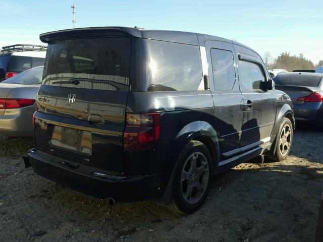 5J6YH18917L002847 - 2007 HONDA ELEMENT SC BLACK photo 4