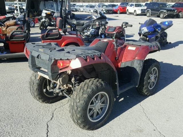 4XAZX85A8AA771635 - 2010 POLARIS SPORTSMAN RED photo 4