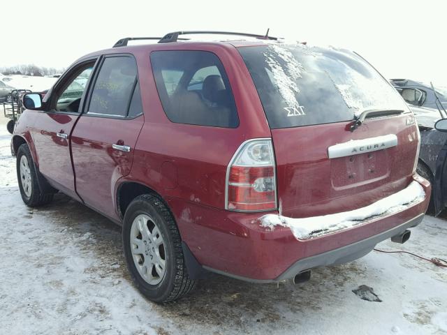 2HNYD18835H549406 - 2005 ACURA MDX TOURIN MAROON photo 3