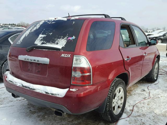 2HNYD18835H549406 - 2005 ACURA MDX TOURIN MAROON photo 4