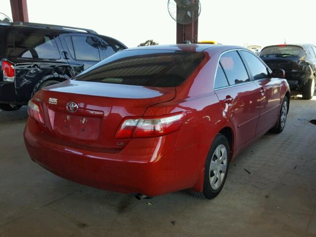 4T1BE46KX9U398250 - 2009 TOYOTA CAMRY BASE RED photo 4