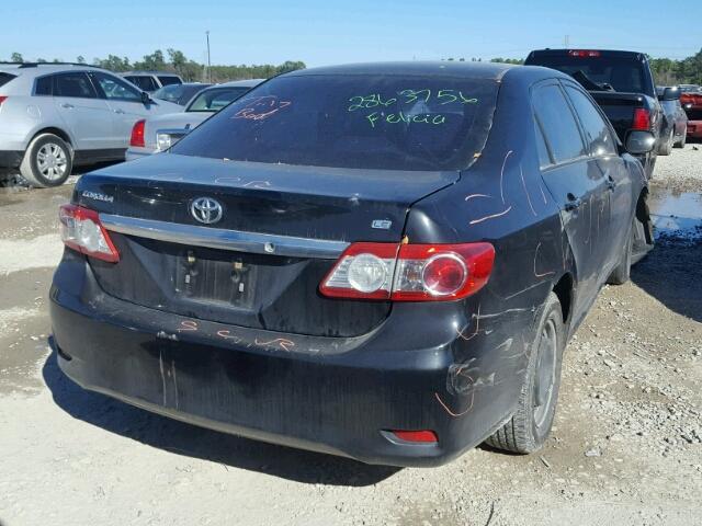 2T1BU4EE7BC621625 - 2011 TOYOTA COROLLA BA BLACK photo 4