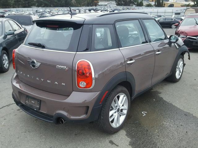 WMWZC3C51EWP29603 - 2014 MINI COOPER S C BROWN photo 4