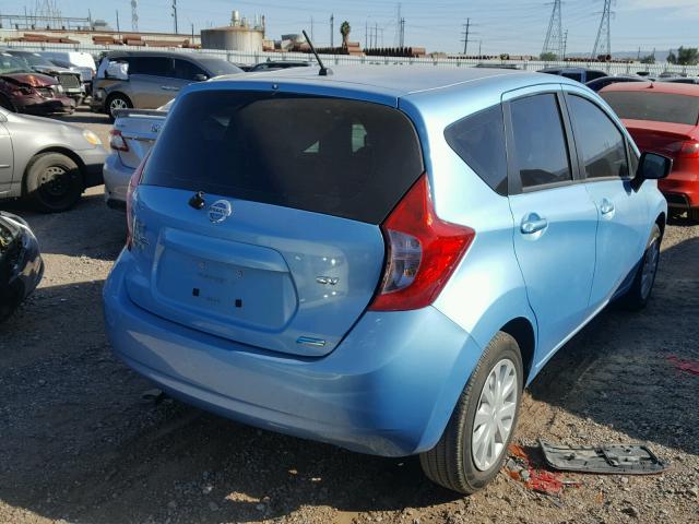 3N1CE2CP8FL434958 - 2015 NISSAN VERSA NOTE TEAL photo 4